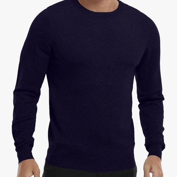 MLANM Other - MLANM NWT Men's Crew Neck Lightweight Navy Sweater Size XL